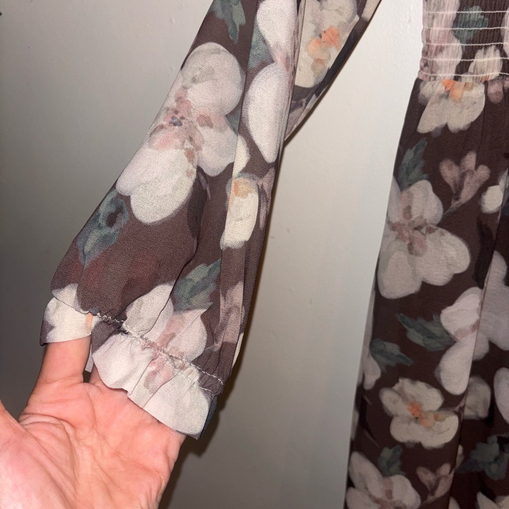 Mad About Style Floral Long Sleeve GRACE Midi Dress Jilly Box Size M - Picture 10 of 13